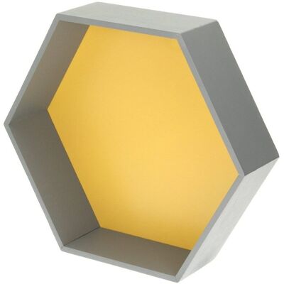 Yellow Tipi Półka Honeycomb yellow 45x35x15cm, 45x35x15cm Yellow Tipi Półka Honeycomb yellow 45x35x15cm, 45x35x15cm