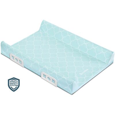 Sensillo Przewijak Usztywniany Safety System 70 Cm - Patterns - Koniczynki Miętowe Sensillo Przewijak Usztywniany Safety System 70 Cm - Patterns - Koniczynki Miętowe