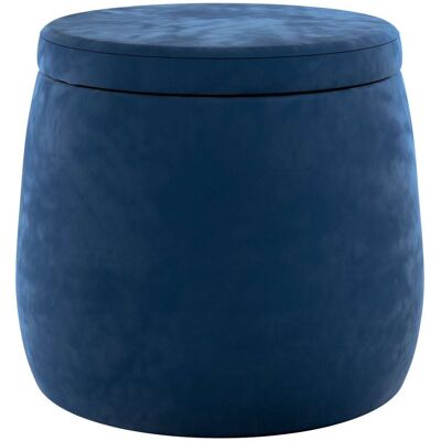 Posh Velvet - Puf Candy Jar - Niebieski i granat - ø40 cm Posh Velvet - Puf Candy Jar - Niebieski i granat - ø40 cm