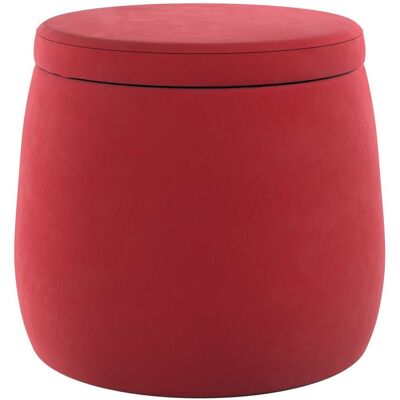 Yellow Tipi Puf Candy Jar, intensywna czerwień, ø40, wys. 40 cm, Posh Velvet Yellow Tipi Puf Candy Jar, intensywna czerwień, ø40, wys. 40 cm, Posh Velvet