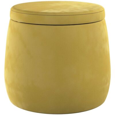 Yellow Tipi Puf Candy Jar, oliwkowy zielony, ø40, wys. 40 cm, Posh Velvet Yellow Tipi Puf Candy Jar, oliwkowy zielony, ø40, wys. 40 cm, Posh Velvet