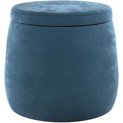 Posh Velvet - Candy Jar - Pruski błękit - Ø40 x 40 cm - Pouf Posh Velvet - Candy Jar - Pruski błękit - Ø40 x 40 cm - Pouf