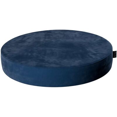 Pufa z weluru w Kropki - 60x10cm - Niebieska - Dekoracja Pokojowa Pufa z weluru w Kropki - 60x10cm - Niebieska - Dekoracja Pokojowa
