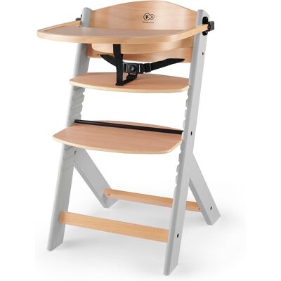 Krzesełko do karmienia drewniane Kinderkraft ENOCK 3w1, regulowane, szare Krzesełko do karmienia drewniane Kinderkraft ENOCK 3w1, regulowane, szare