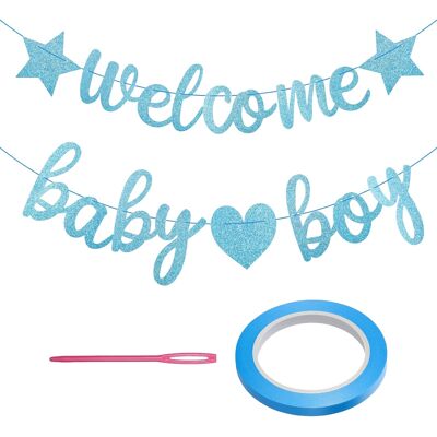Inny producent Powitalny Niebieski Dla Niemowląt Dekoracja Na Baby Shower Inny producent Powitalny Niebieski Dla Niemowląt Dekoracja Na Baby Shower