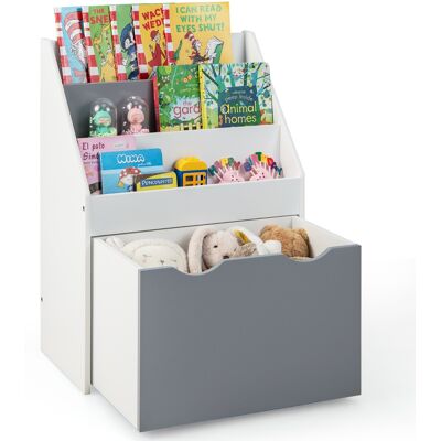 Costway - Three-Tier Toy Organizer - Bookcase Costway - Three-Tier Toy Organizer - Bookcase