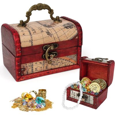 Inny producent Skrzynia Skarby Vintage Pudełko Organizer Biżuteria Dzieci Inny producent Skrzynia Skarby Vintage Pudełko Organizer Biżuteria Dzieci