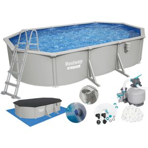 Basen całoroczny stalowy 61 x 366 x 122 cm zestaw Bestway Hydrium 56369 Basen całoroczny stalowy 61 x 366 x 122 cm zestaw Bestway Hydrium 56369