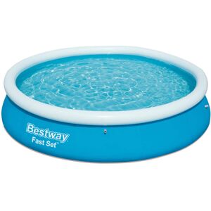 Bestway Nadmuchiwany Basen Fast Set Okrągły 366x76cm - Nadmuchiwany basen Bestway Nadmuchiwany Basen Fast Set Okrągły 366x76cm - Nadmuchiwany basen
