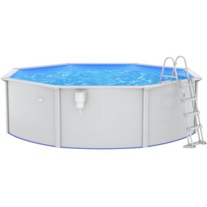 vidaXL Basen 460x120 cm z drabinką bezpieczeństwa - Basen vidaXL Basen 460x120 cm z drabinką bezpieczeństwa - Basen