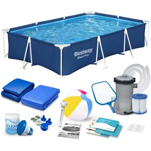 Basen ogrodowy stelażowy 300x201x66cm zestaw 16w1 Bestway 56404N Basen ogrodowy stelażowy 300x201x66cm zestaw 16w1 Bestway 56404N