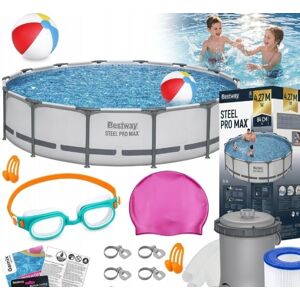 BASEN OGRODOWY STELAŻOWY 427x84cm BESTWAY 11w1 DUŻY XXL POMPA BASEN OGRODOWY STELAŻOWY 427x84cm BESTWAY 11w1 DUŻY XXL POMPA