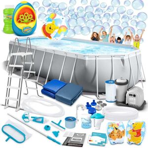 Basen ogrodowy stelażowy 610 x 305 x 122 cm 21w1 INTEX 26798 + maszyna do baniek W PREZENCIE Basen ogrodowy stelażowy 610 x 305 x 122 cm 21w1 INTEX 26798 + maszyna do baniek W PREZENCIE