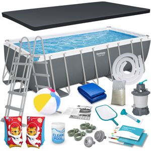 Basen ogrodowy, stelażowy, Bestway 56671N, 488x244x122 cm, zestaw 18w1 Basen ogrodowy, stelażowy, Bestway 56671N, 488x244x122 cm, zestaw 18w1