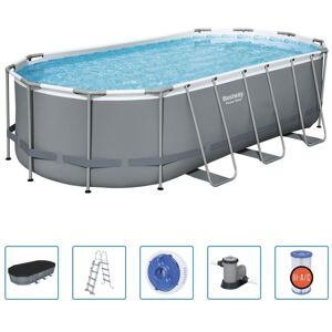 Basen ogrodowy, stelażowy, Bestway Power Steel, 549x274x122 cm Basen ogrodowy, stelażowy, Bestway Power Steel, 549x274x122 cm