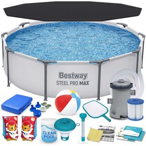 Basen ogrodowy, stelażowy, Bestway, zestaw 17w1, 305x76 cm Basen ogrodowy, stelażowy, Bestway, zestaw 17w1, 305x76 cm