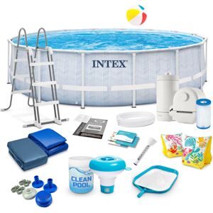 Basen ogrodowy, stelażowy, INTEX, 488x122 cm, zestaw 21w1 z pompą Basen ogrodowy, stelażowy, INTEX, 488x122 cm, zestaw 21w1 z pompą
