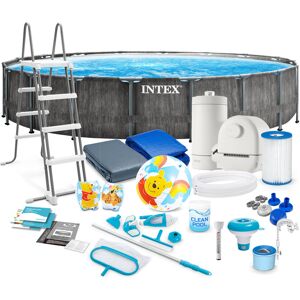 Basen ogrodowy, stelażowy, Intex, zestaw 21w1, 549x122 cm Basen ogrodowy, stelażowy, Intex, zestaw 21w1, 549x122 cm