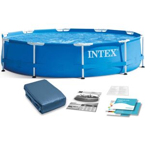 Basen ogrodowy, stelażowy, Intex, zestaw 2w1, 305x305x76 cm Basen ogrodowy, stelażowy, Intex, zestaw 2w1, 305x305x76 cm