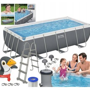BASEN STELAŻOWY 404X201X100CM BESTWAY ZESTAW Z POMPĄ DRABINKA XXL BASEN STELAŻOWY 404X201X100CM BESTWAY ZESTAW Z POMPĄ DRABINKA XXL