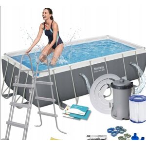 Bestway BASEN STELAŻOWY OGRODOWY 404X201X100 Z POMPĄ DRABINKA DUŻY zestaw XXL Bestway BASEN STELAŻOWY OGRODOWY 404X201X100 Z POMPĄ DRABINKA DUŻY zestaw XXL