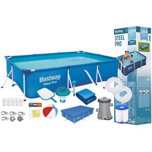 BASEN STELAŻOWY OGRODOWY BESTWAY 56411 300x201x66 POMPA POKRYW BASEN STELAŻOWY OGRODOWY BESTWAY 56411 300x201x66 POMPA POKRYW