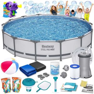 Basen stelażowy ogrodowy Bestway okrągły 427x84 cm zestaw 17w1 z pompą 2026 Basen stelażowy ogrodowy Bestway okrągły 427x84 cm zestaw 17w1 z pompą 2026