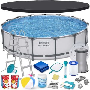 Basen stelażowy ogrodowy Bestway okrągły 457x107 cm 18w1 Full zestaw Basen stelażowy ogrodowy Bestway okrągły 457x107 cm 18w1 Full zestaw