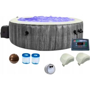 Inny producent Basen z Hydromasażem Okrągły 1098 l 216x71cm ABIKO 6 osobowy Nadmuchiwany Inny producent Basen z Hydromasażem Okrągły 1098 l 216x71cm ABIKO 6 osobowy Nadmuchiwany