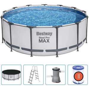 VMP Bestway Basen ogrodowy Steel Pro MAX z akcesoriami, okrągły, 396x122cm VMP Bestway Basen ogrodowy Steel Pro MAX z akcesoriami, okrągły, 396x122cm