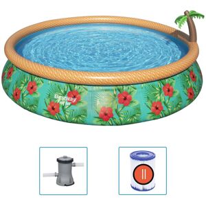 VMP Bestway Nadmuchiwany basen ogrodowy Fast Set Paradise Palms, 457x84 cm VMP Bestway Nadmuchiwany basen ogrodowy Fast Set Paradise Palms, 457x84 cm