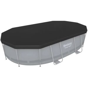 vidaXL Czarna osłona basenu 418x230 cm - Osłona vidaXL Czarna osłona basenu 418x230 cm - Osłona