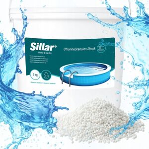 Sillar Chemia basenowa chlor szok do basenu 5kg granulat do spa basen Sillar Chemia basenowa chlor szok do basenu 5kg granulat do spa basen