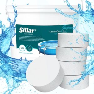 Sillar Chlorowe tabletki do basenu 5kg 200g chlor do basenu jacuzzi spa chemia Sillar Chlorowe tabletki do basenu 5kg 200g chlor do basenu jacuzzi spa chemia