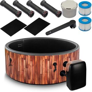 Coil dmuchana wanna basen z hydromasażem ogrodowy 6 osób 2026 teak Coil dmuchana wanna basen z hydromasażem ogrodowy 6 osób 2026 teak