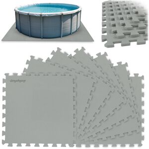 GLOBAL INCOME Piankowa mata puzzle pod basen podłoga podkład 50x50cm gruba 8szt szara GLOBAL INCOME Piankowa mata puzzle pod basen podłoga podkład 50x50cm gruba 8szt szara