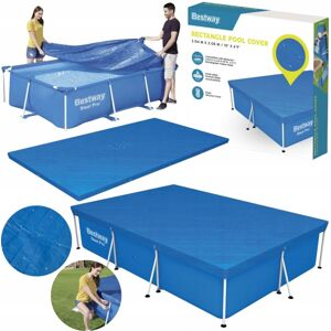 Bestway POKRYWA PLANDEKA NA BASEN STELAŻOWY OGRODOWY POKROWIEC MATA 300X201 58106 Bestway POKRYWA PLANDEKA NA BASEN STELAŻOWY OGRODOWY POKROWIEC MATA 300X201 58106