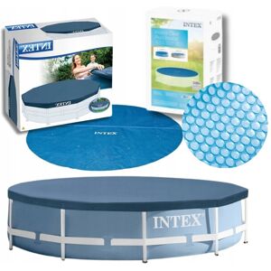 Intex ZESTAW Pokrowiec BASEN pokrywa 366 cm PODGRZEWACZ folia plandeka SOLARNA Intex ZESTAW Pokrowiec BASEN pokrywa 366 cm PODGRZEWACZ folia plandeka SOLARNA