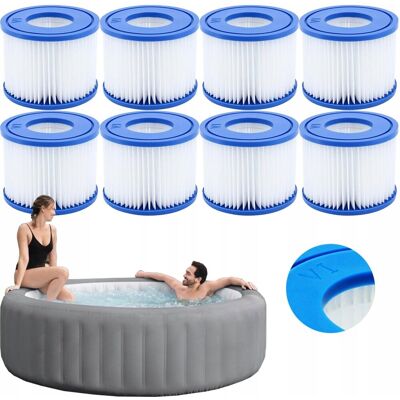 MTA Trading 8x Filtr do pompy basenu JACUZZI LAY Z SPA Bestway 60311 typ VI Lay-Z-SPA MTA Trading 8x Filtr do pompy basenu JACUZZI LAY Z SPA Bestway 60311 typ VI Lay-Z-SPA
