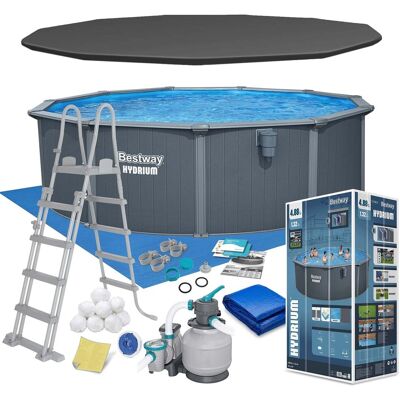 Basen stelażowy Hydrium 488x132 Bestway całoroczny 561CU zestaw Basen stelażowy Hydrium 488x132 Bestway całoroczny 561CU zestaw