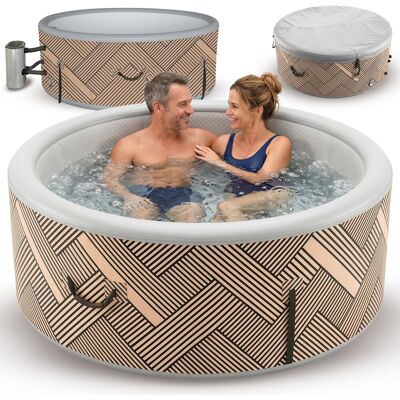 Dmuchane Jacuzzi 800L 180CM Heckermann 4 osobowe Spa ogrodowe Basen z hydromasażem Dmuchane Jacuzzi 800L 180CM Heckermann 4 osobowe Spa ogrodowe Basen z hydromasażem