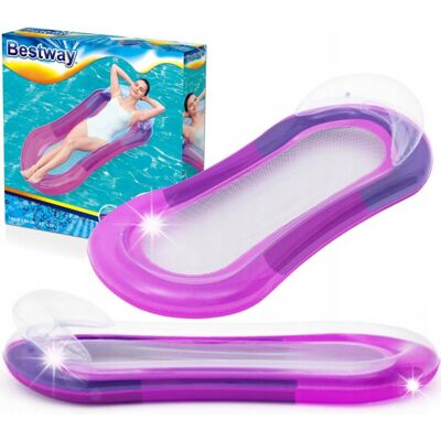 Bestway MATERAC AQUA DMUCHANY 160CM X 84 CM NA BASEN PLAŻE FIOLETOWY RÓZOWY Bestway MATERAC AQUA DMUCHANY 160CM X 84 CM NA BASEN PLAŻE FIOLETOWY RÓZOWY