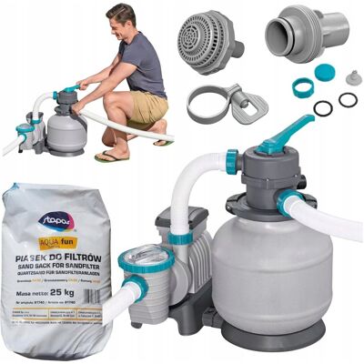 NAJNOWSZY BESTWAY 58499 POMPA PIASKOWA 8327L/H PIASEK 25KG WĘŻE ADAPTER NAJNOWSZY BESTWAY 58499 POMPA PIASKOWA 8327L/H PIASEK 25KG WĘŻE ADAPTER