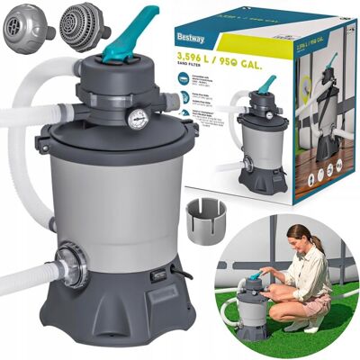 POMPA PIASKOWA FILTRUJĄCA FILTR BASENOWY PIASKOWY 3028L BESTWAY 58515 POMPA PIASKOWA FILTRUJĄCA FILTR BASENOWY PIASKOWY 3028L BESTWAY 58515