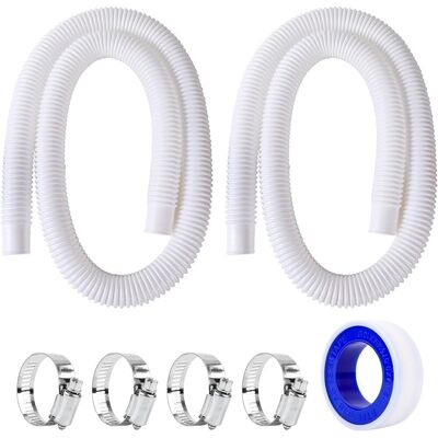 Inny producent Wąż Basenowy 32 Mm Do Pomp Basenowych, 2 Sztuki, Wąż Zastępczy Do Basenu, 100 Cm, Biały, Elastyczny Wąż Do Pompy Basenowej, Wąż Basenowy Z 4 Klipsam.. Inny producent Wąż Basenowy 32 Mm Do Pomp Basenowych, 2 Sztuki, Wąż Zastępczy Do Basenu, 100 Cm, Biały, Elastyczny Wąż Do Pompy Basenowej, Wąż Basenowy Z 4 Klipsam..