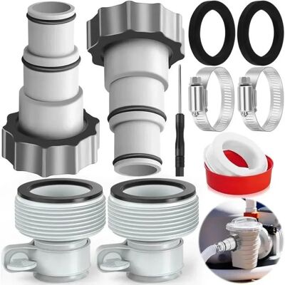 No name Adapter Do Węża Basenowego 32-38 Mm, 4 Sztuki Adapterów Zamiennych Do Węża, Złączka Adaptera Basenowego Do Pompy, Wąż Basenowy Ø 32-38 Mm No name Adapter Do Węża Basenowego 32-38 Mm, 4 Sztuki Adapterów Zamiennych Do Węża, Złączka Adaptera Basenowego Do Pompy, Wąż Basenowy Ø 32-38 Mm
