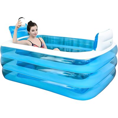 Inny producent Basen Nadmuchiwany Wanna Spa Basen Ogrodowy Pvc 250 Litrow 160x115x55 Cm Inny producent Basen Nadmuchiwany Wanna Spa Basen Ogrodowy Pvc 250 Litrow 160x115x55 Cm