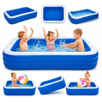 nieznany producent Basen Ogrodowy Dmuchany Duży 305x183cm Prostokątny Dla Dzieci Ogród Lato nieznany producent Basen Ogrodowy Dmuchany Duży 305x183cm Prostokątny Dla Dzieci Ogród Lato