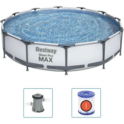 Basen Ogrodowy, Stelażowy, Bestway Steel Pro Max, 366 X 76 Cm Basen Ogrodowy, Stelażowy, Bestway Steel Pro Max, 366 X 76 Cm