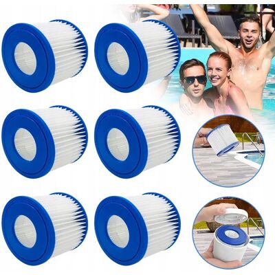 ZREE Filtr Do Spa Typ Vi Pasuje Do Bestway Lay-Z-Spa Miami Vegas Paris 6szt ZREE Filtr Do Spa Typ Vi Pasuje Do Bestway Lay-Z-Spa Miami Vegas Paris 6szt